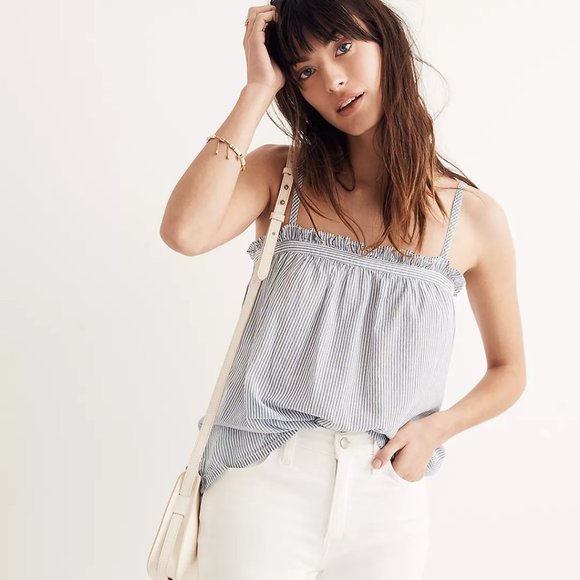 Madewell Tops - Madewell Striped Tie-Strap Cami